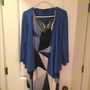 Plus size Asymmetrical Colorful Dress